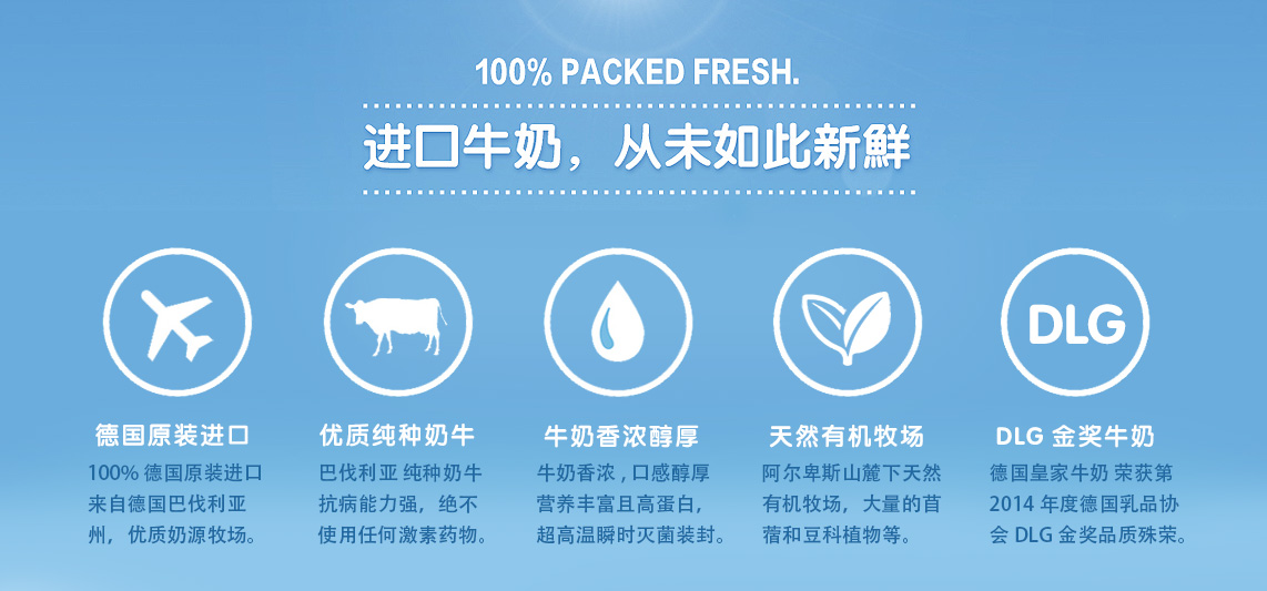 德国皇家Heinrich全脂牛奶 德国原装进口 全时在线正品保证